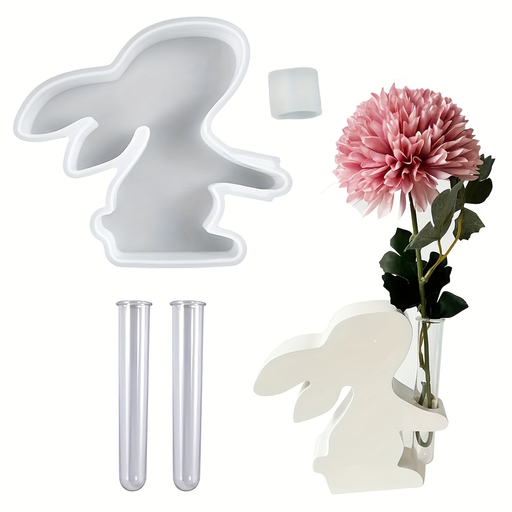 Propagation Station Vase - 4pcs/set Easter Bunny Silicone Vase Mold