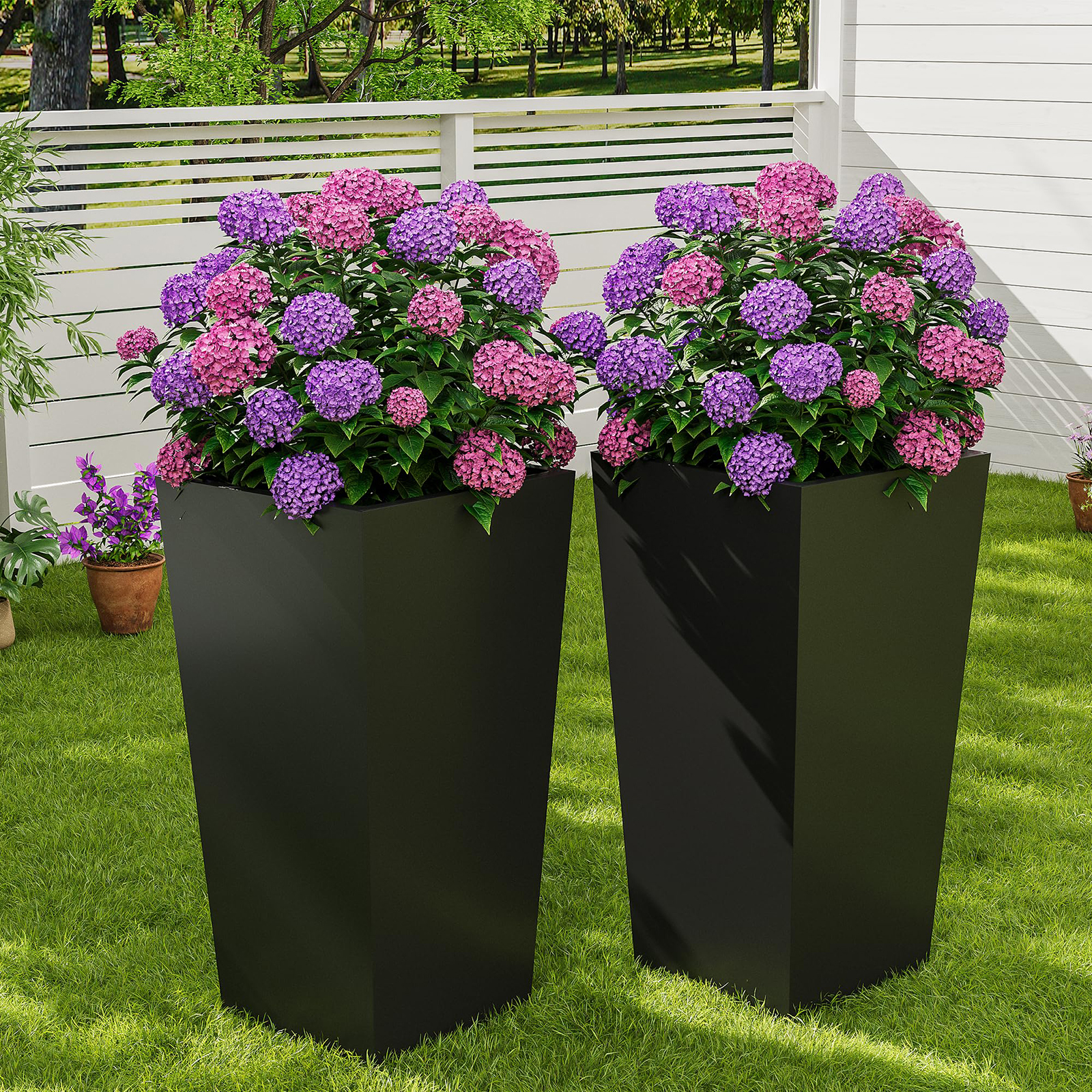 Self Watering Insert - Set Of 2 30in Tall Planters