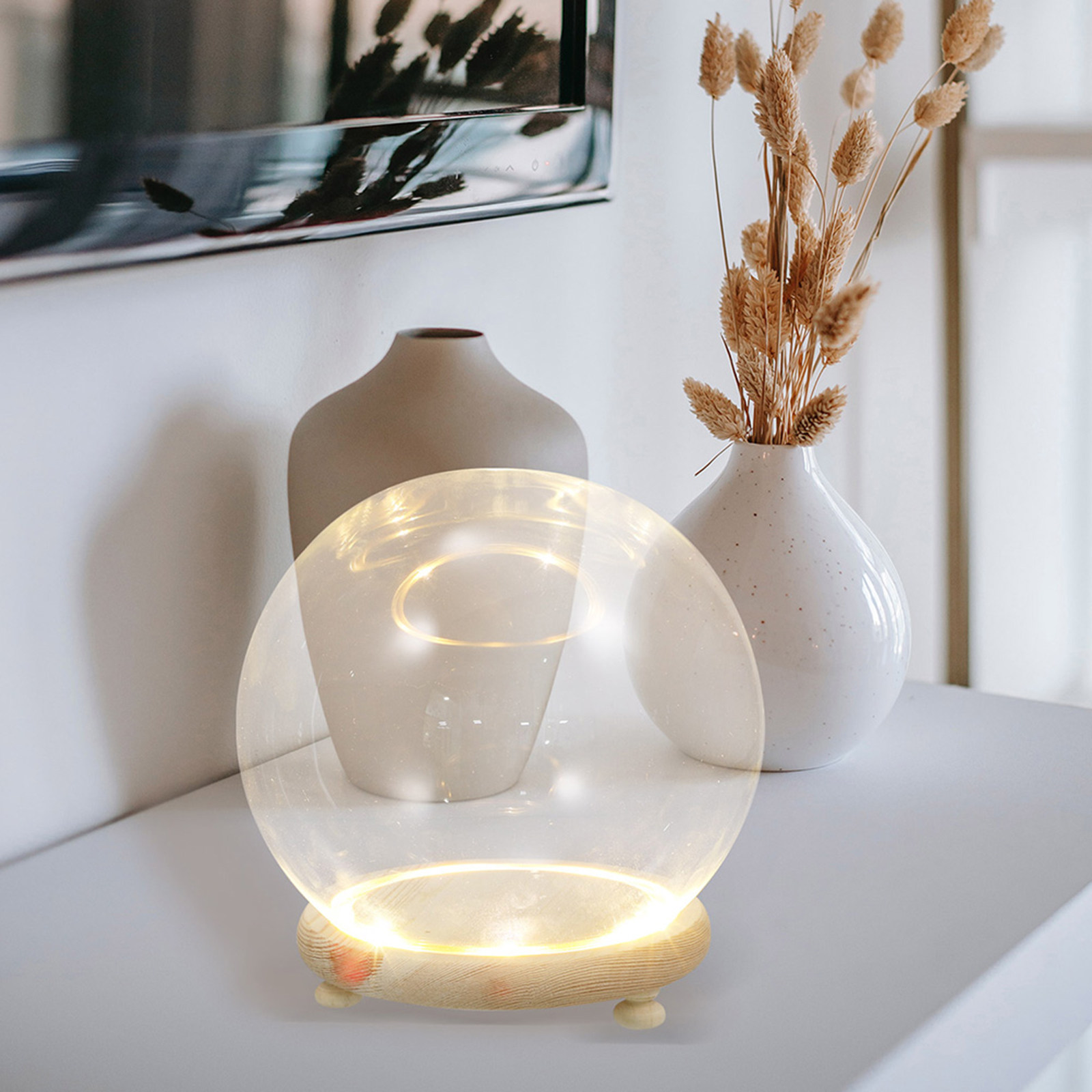 Plastic Dome Clear - Clear Glass Dome Display Cover for