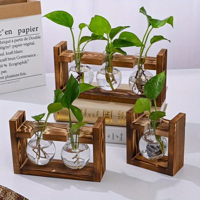Propagation Station Vase - Tabletop Glass Planter Propagation Station Hydroponic