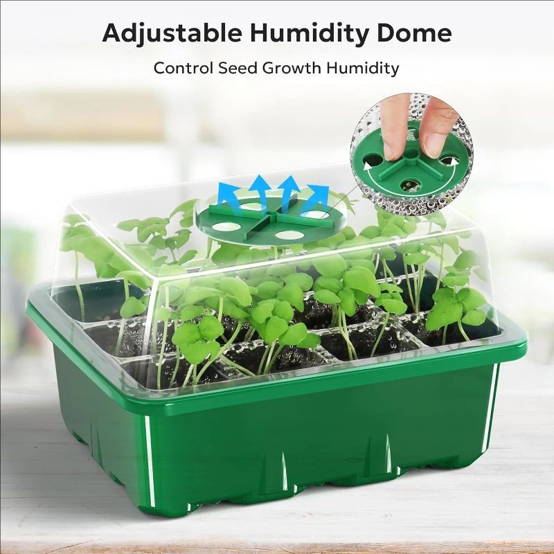 Humidity Dome Kit - 10pcs/5pcs Seedling Trays Seed Starter Kit