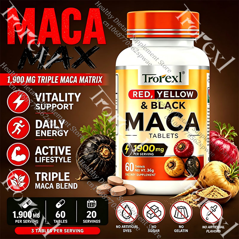 Rooting Hormone Powder - Natural Maca Root Tablets-Supports Vitality &