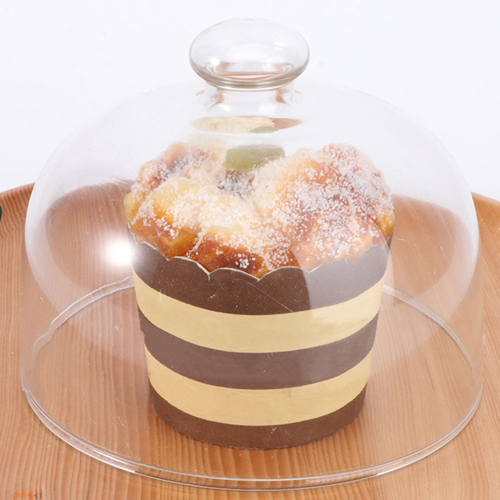 Plastic Dome Clear - 2Pcs Transparent Glass Cake Dome Cover