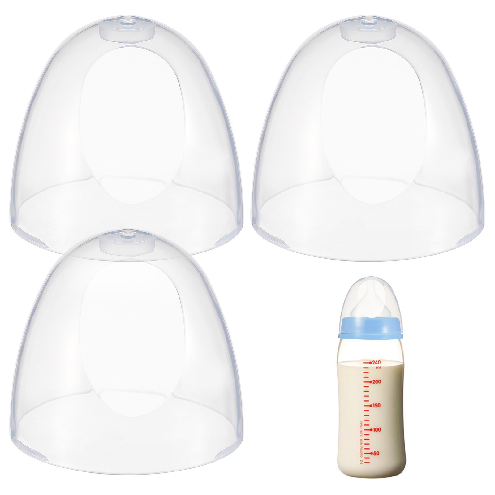 Plastic Dome Clear - Replacement Plastic Baby Bottle Caps Leak