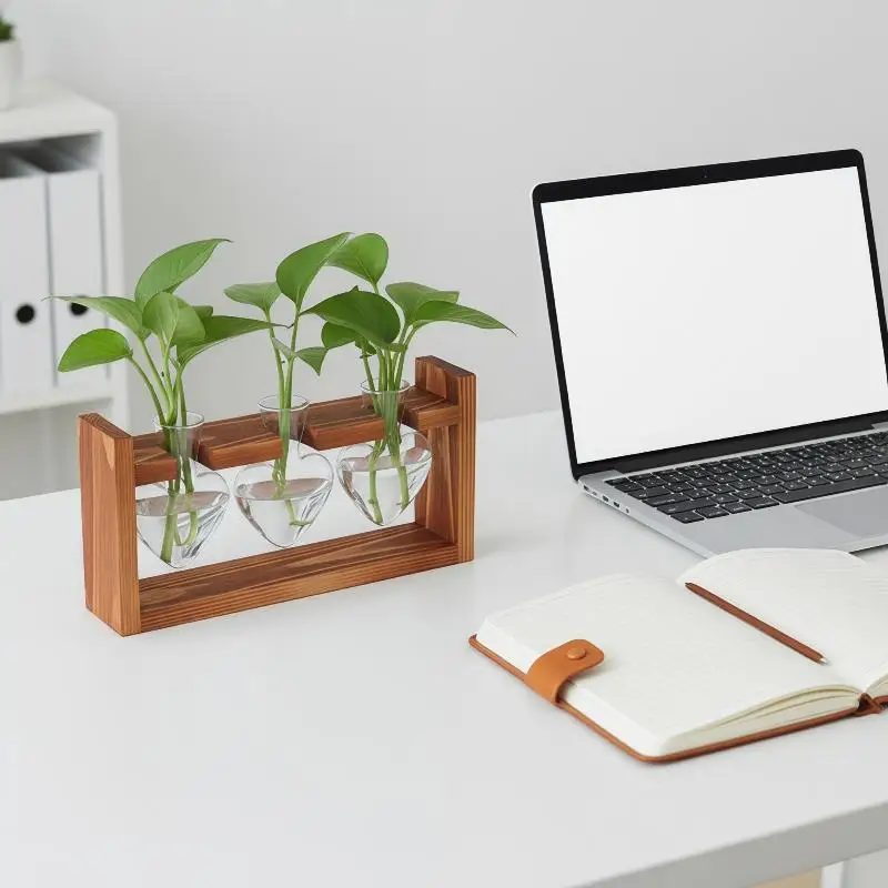 Propagation Station Vase - 〔20E〕|Tabletop Glass Planter Propagation Station Hydroponic