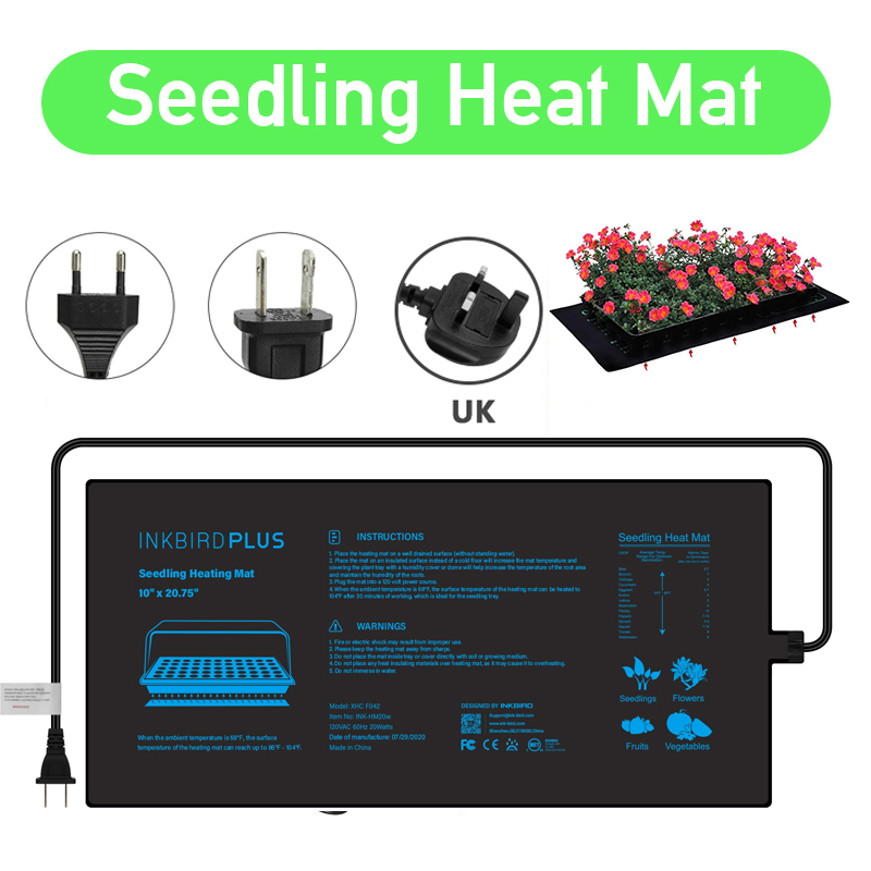 Heat Mat Seedling - 20.75x10CM EU/US/UK/AU Plug Seedling Heat Mat