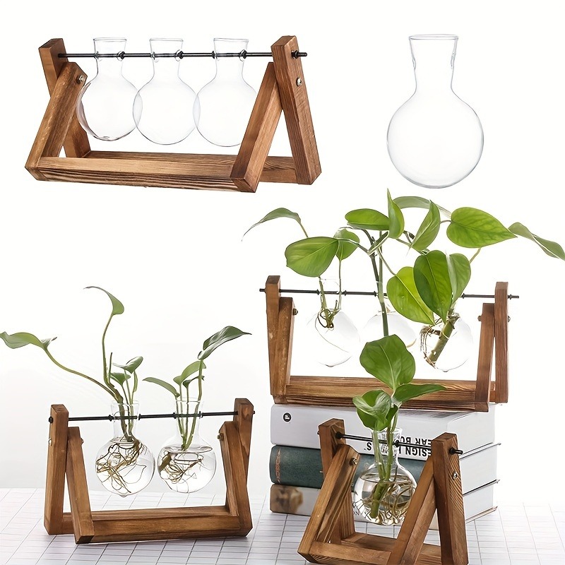 Propagation Station Vase - Tabletop Glass Planter Propagation Station Hydroponic