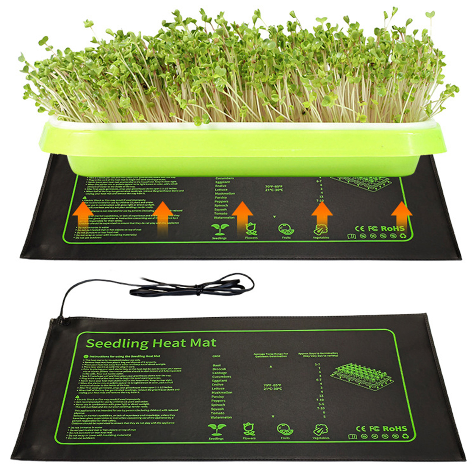 Heat Mat Seedling - Waterproof Seedling Heat Mat 10x21 In