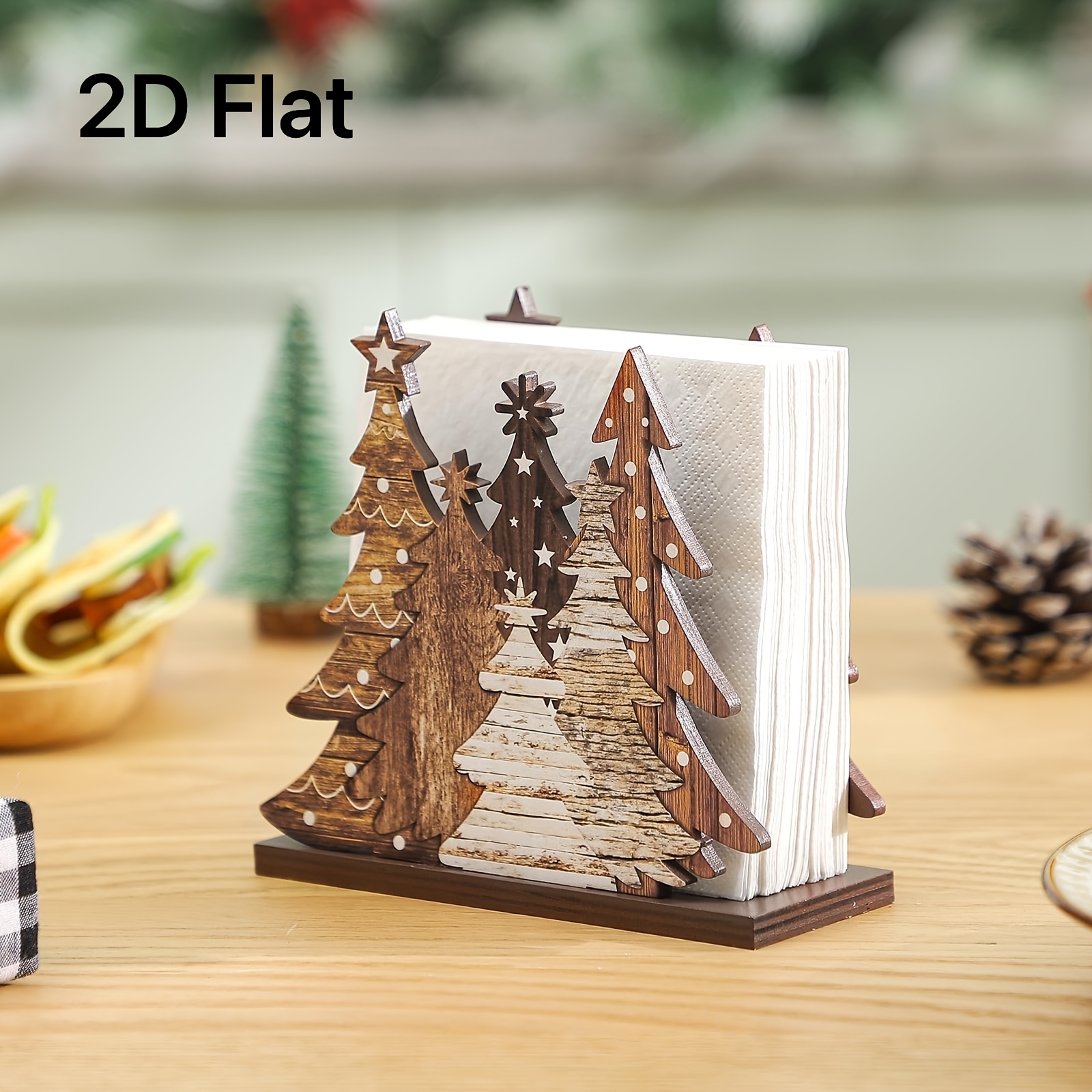 Agar Tissue Culture - 1pc 2D Flat Christmas Tree Tissue