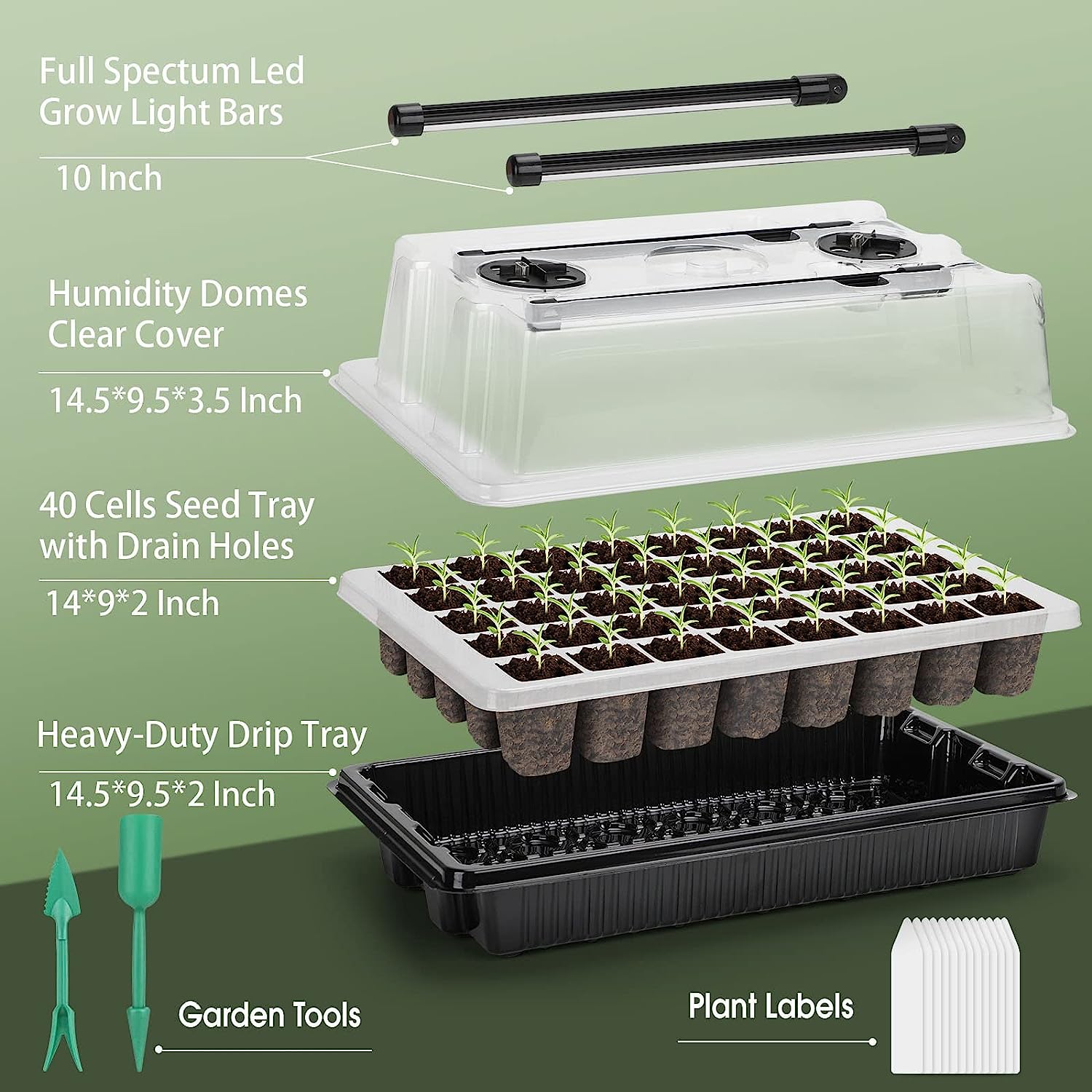 【Best 】1 Set, Seed Starter Tra - огляд і ціна Humidity Dome Kit