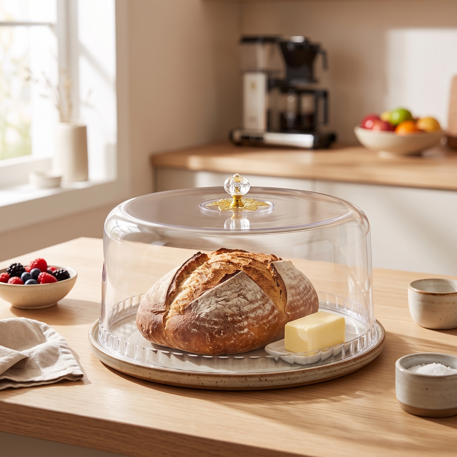 Food Cover with Knob Transpare - огляд і ціна Plastic Dome Clear