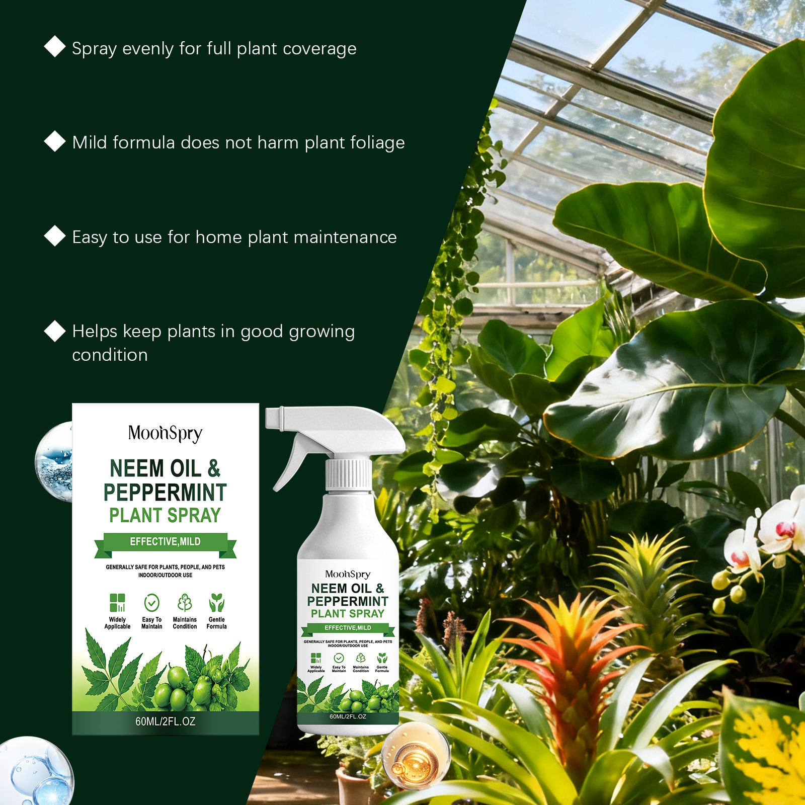 Neem Oil Mint Plant Spray Natu - огляд і ціна Rooting Hormone Powder