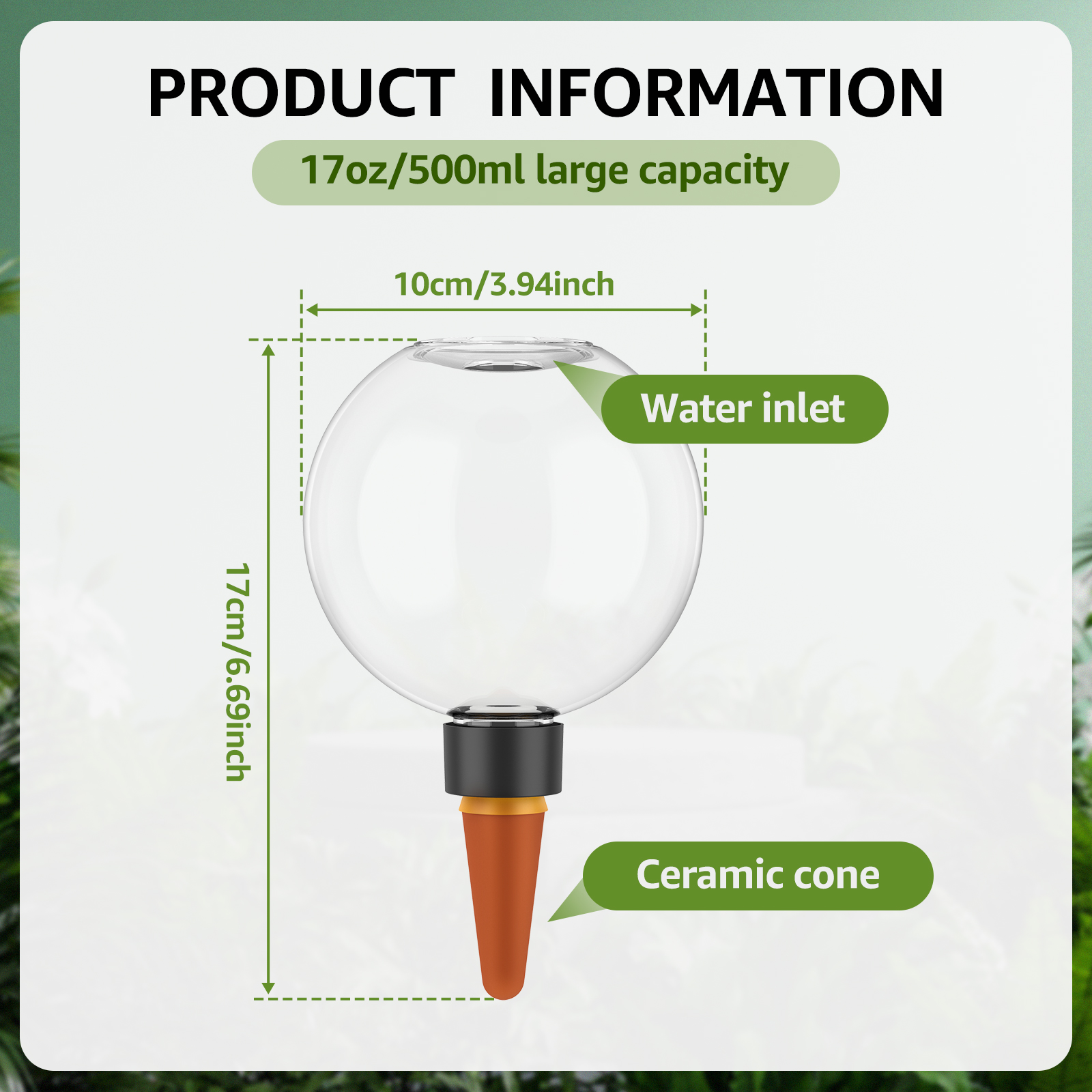 2/4Pcs 500ML Automatic Drip Ir - огляд і ціна Self Watering Insert