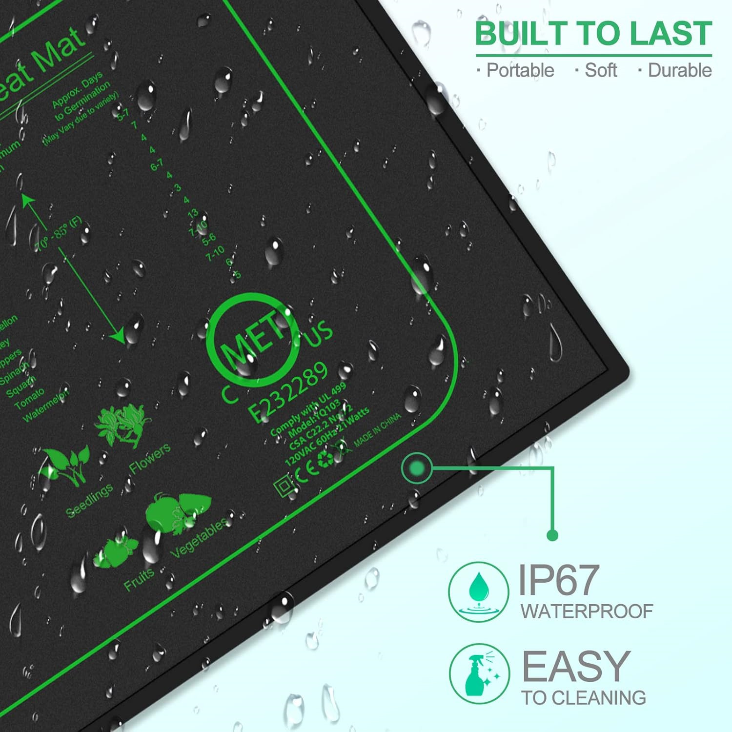 Seedling Heat Mat With Digital - огляд і ціна Rooting Gel Clone
