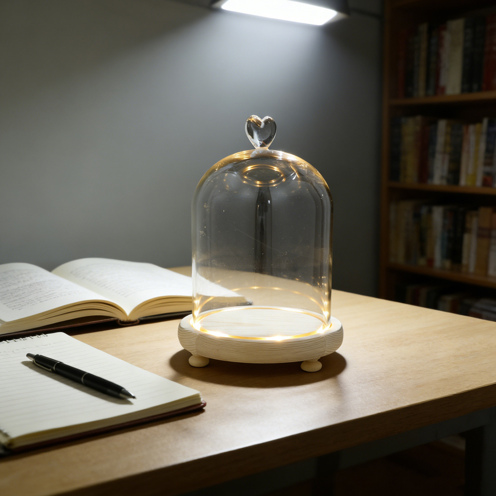 Heart Shaped Glass Dome Cloche - огляд і ціна Plastic Dome Clear