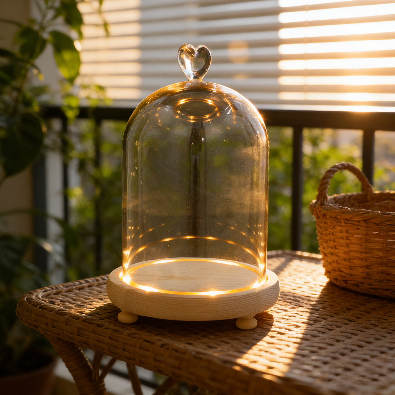 Heart Shaped Glass Dome Cloche - огляд і ціна Plastic Dome Clear