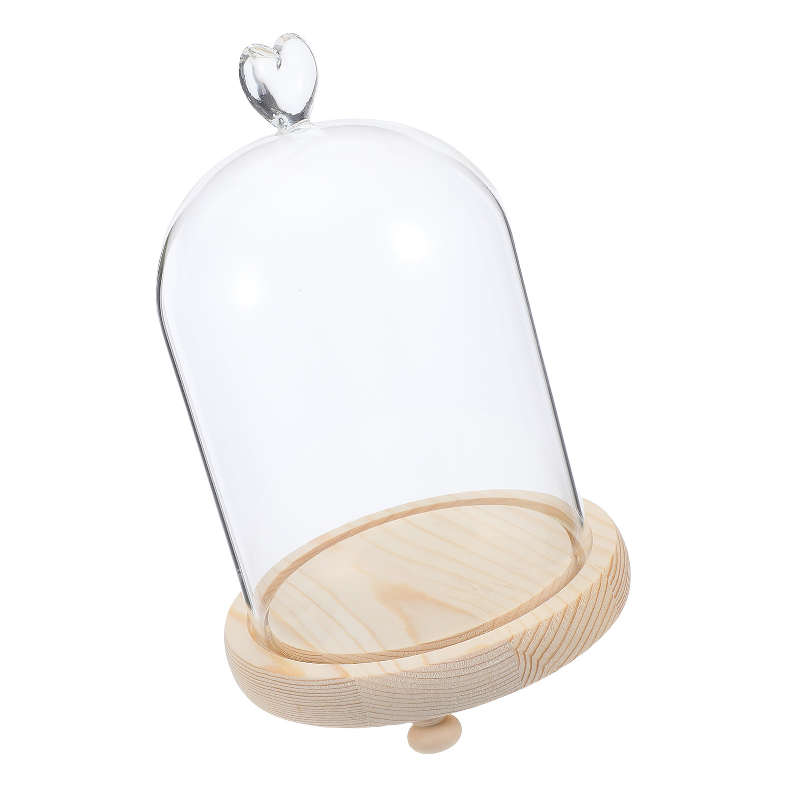 Heart Shaped Glass Dome Cloche - огляд і ціна Plastic Dome Clear