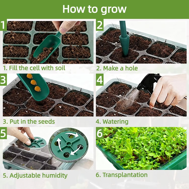 Seed Starter Tray Mini Greenho - огляд і ціна Humidity Dome Kit