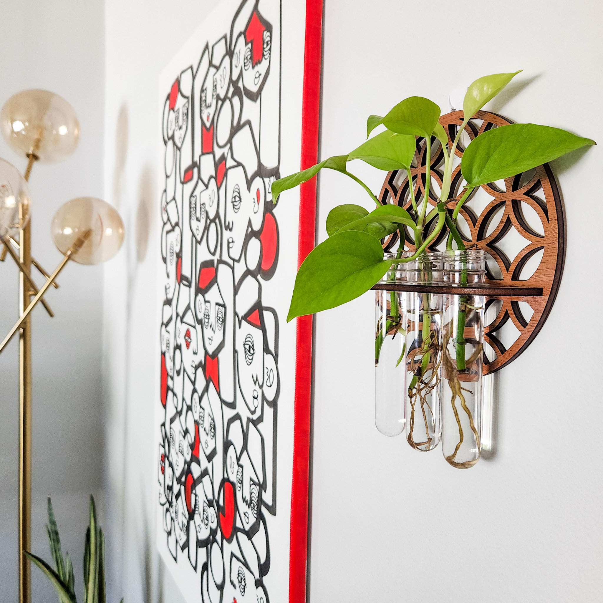 Garden Wall Planters Indoor Wo - огляд і ціна Propagation Station Vase