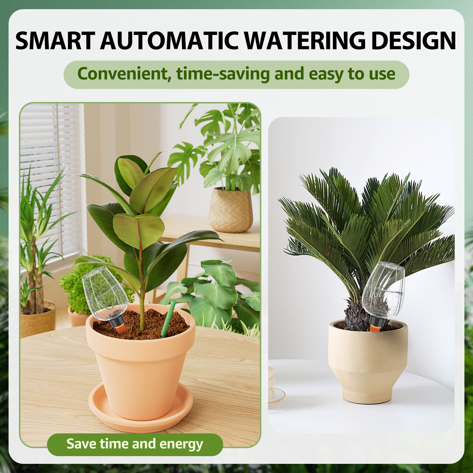 4Pcs Plant Watering Globe Clea - огляд і ціна Self Watering Insert