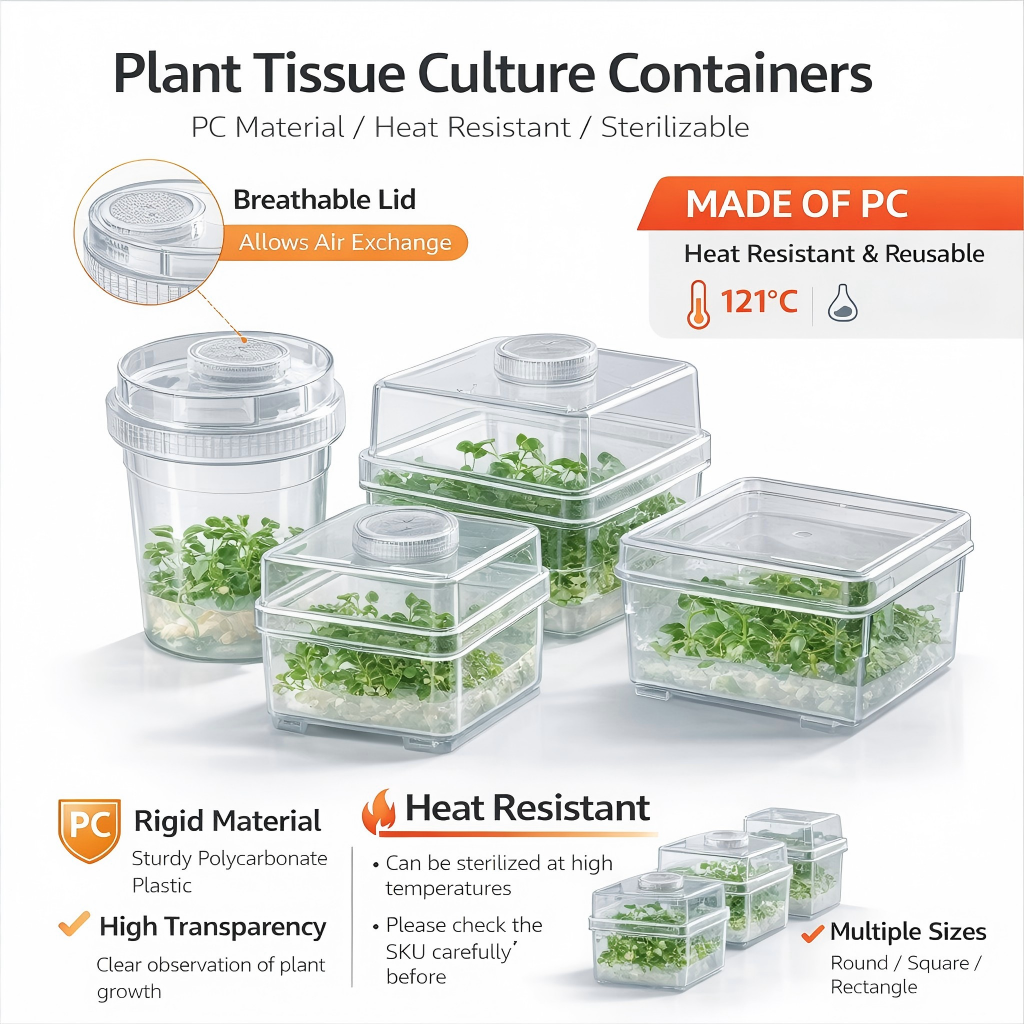Plant Tissue Culture Container - огляд і ціна Agar Tissue Culture