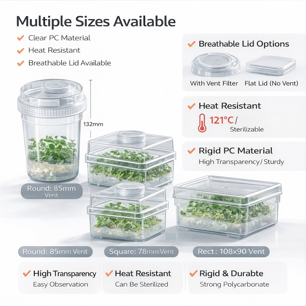 Plant Tissue Culture Container - огляд і ціна Agar Tissue Culture