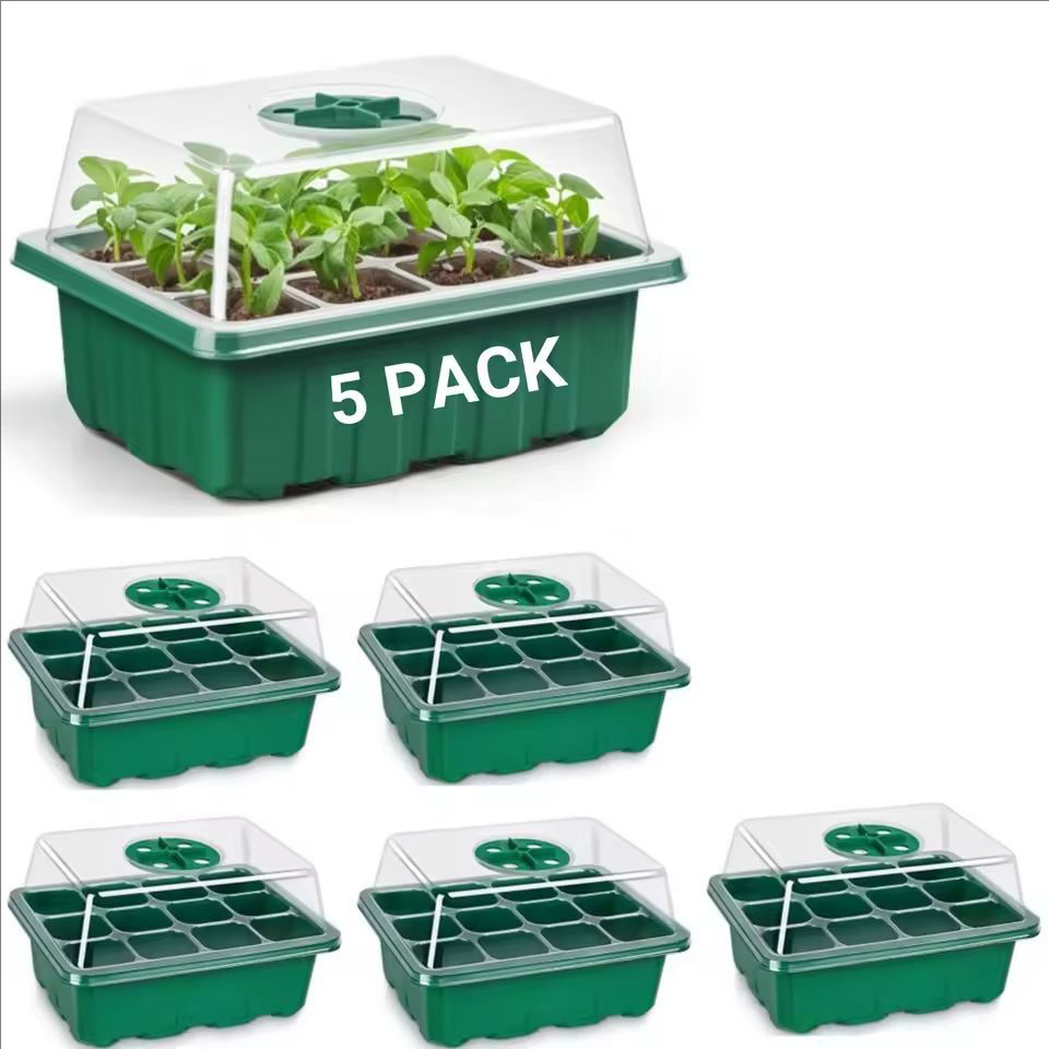10pcs/5pcs Seedling Trays Seed - огляд і ціна Humidity Dome Kit