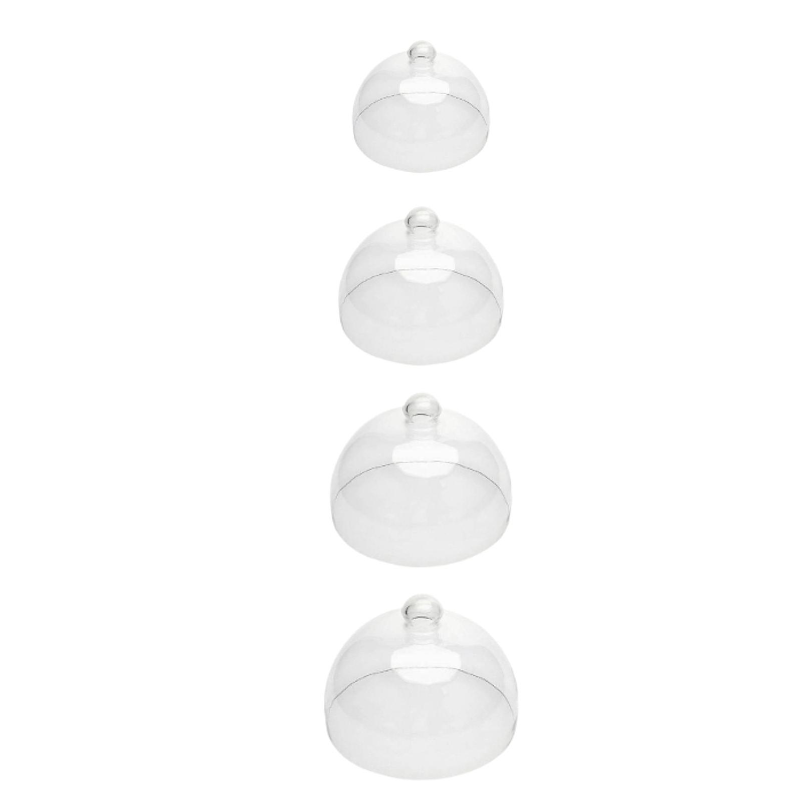 Glass Cake Cloche Dome Clear C - огляд і ціна Plastic Dome Clear