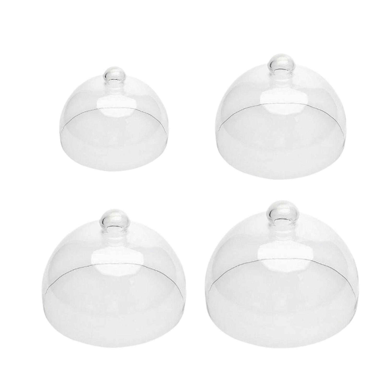 Glass Cake Cloche Dome Clear C - огляд і ціна Plastic Dome Clear