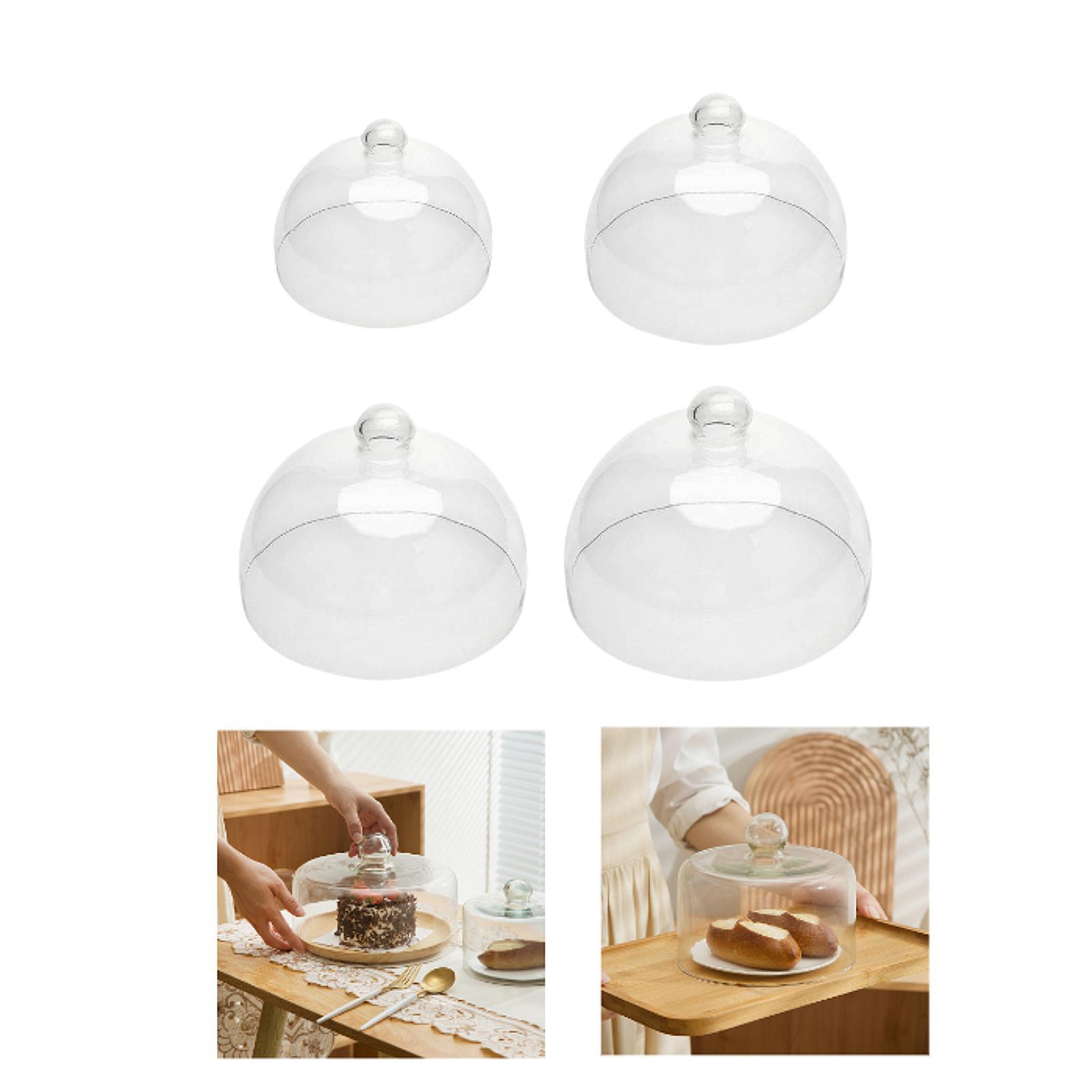 Glass Cake Cloche Dome Clear C - огляд і ціна Plastic Dome Clear