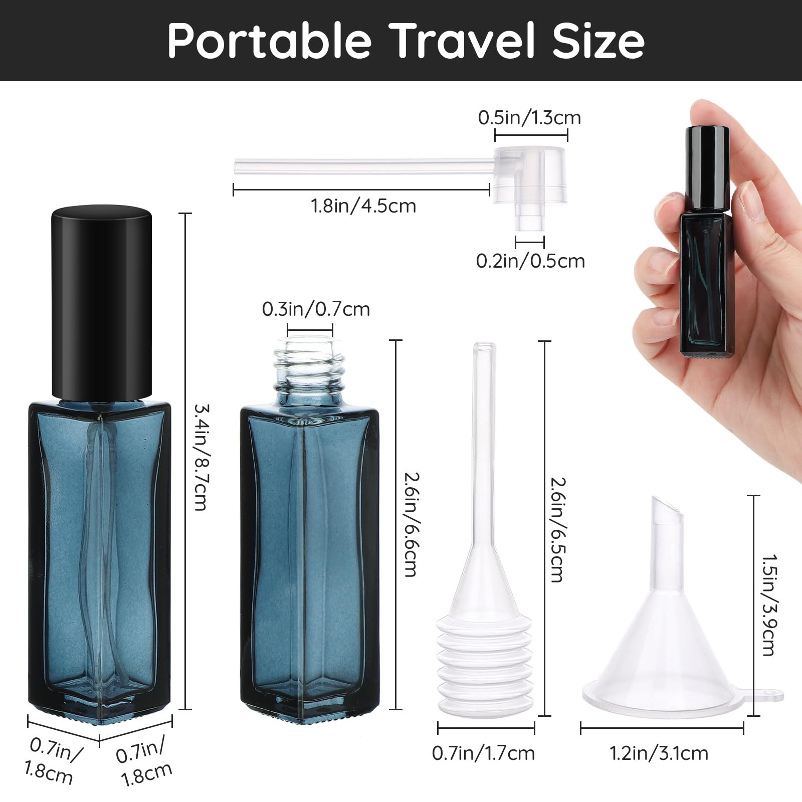 10pcs Perfume Bottle Spray Emp - огляд і ціна Misting Bottle Fine