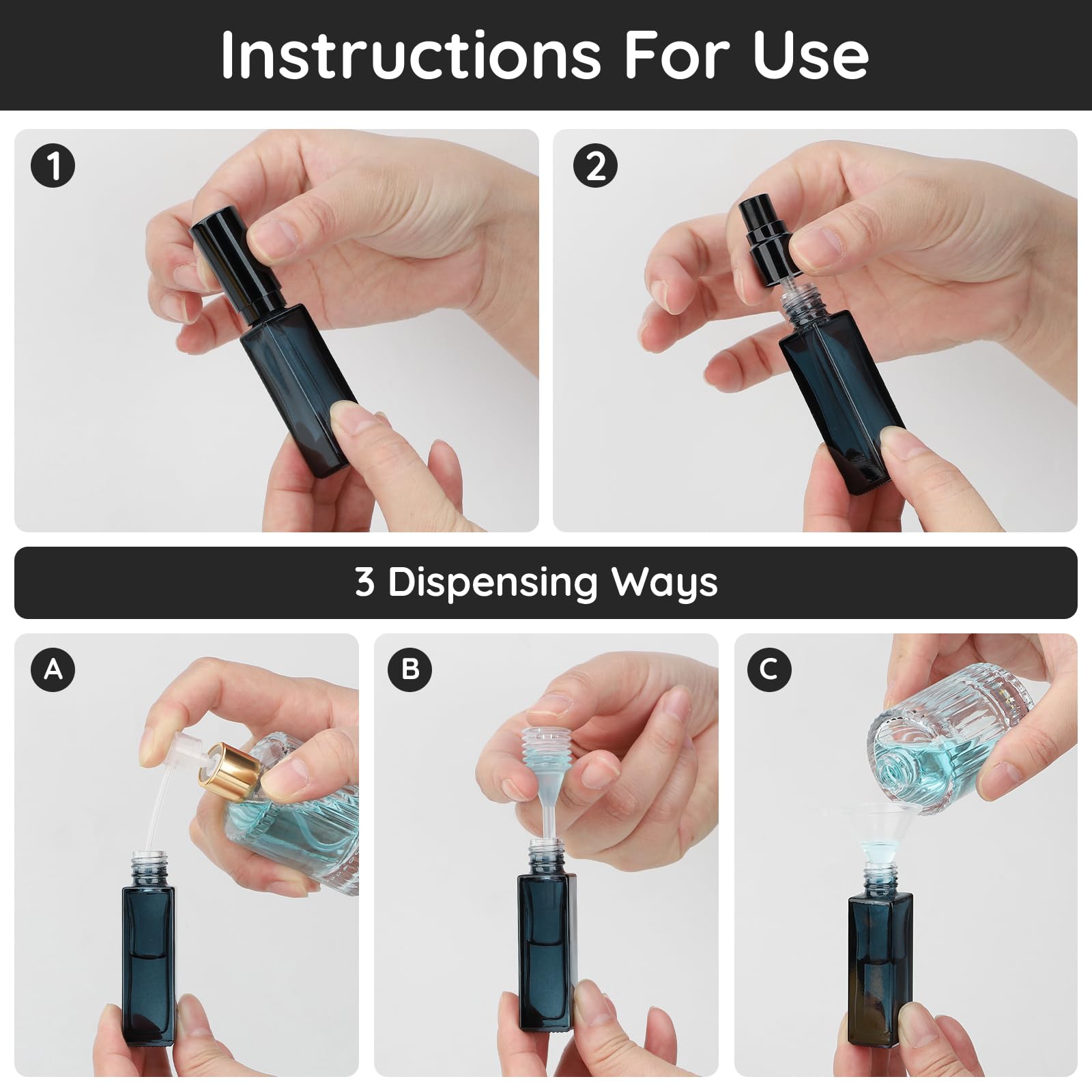 10pcs Perfume Bottle Spray Emp - огляд і ціна Misting Bottle Fine