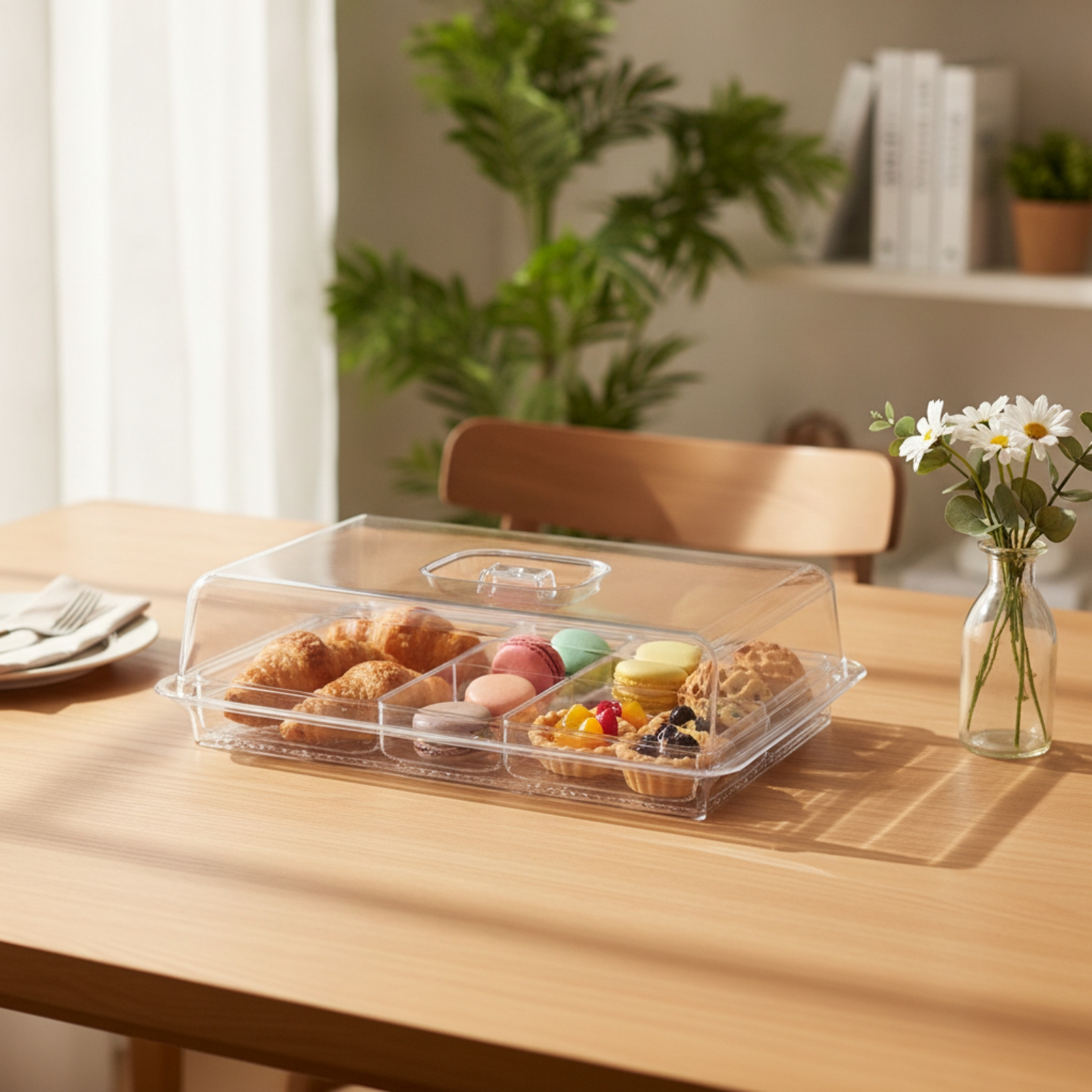 Food Cover with Base Dustproof - огляд і ціна Plastic Dome Clear