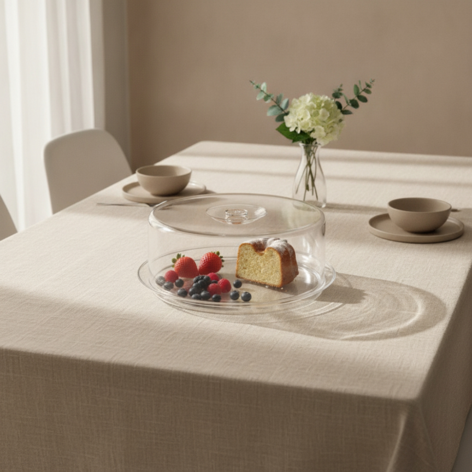 Food Cover with Base Dustproof - огляд і ціна Plastic Dome Clear