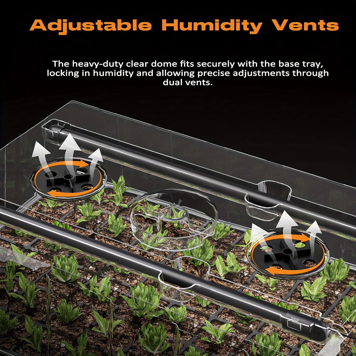 60-Cell Self-Watering Seedling - огляд і ціна Humidity Dome Kit