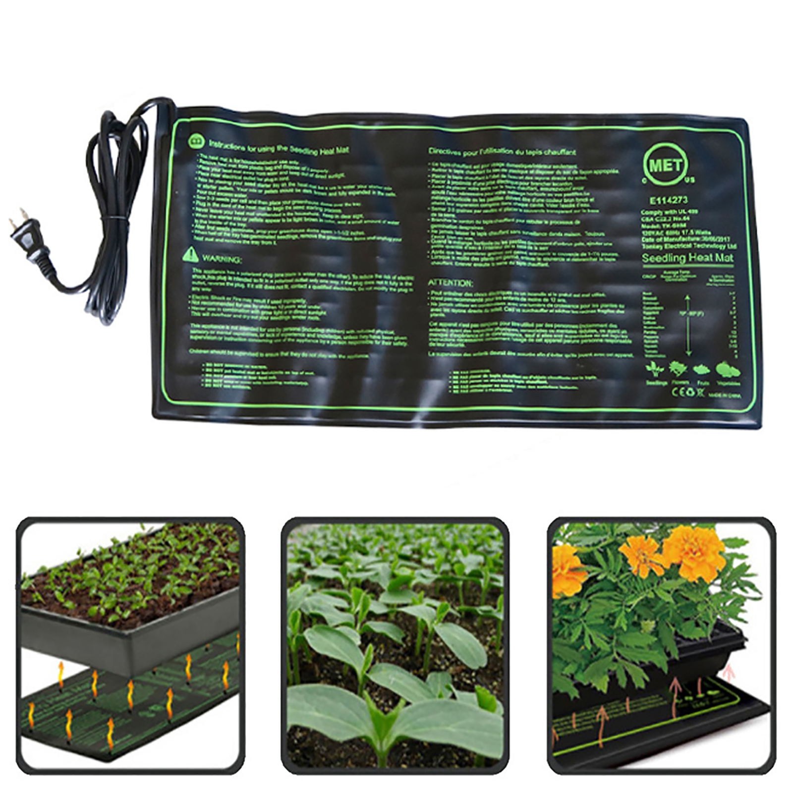 110/120/220/230V Seedling Heat - огляд і ціна Heat Mat Seedling
