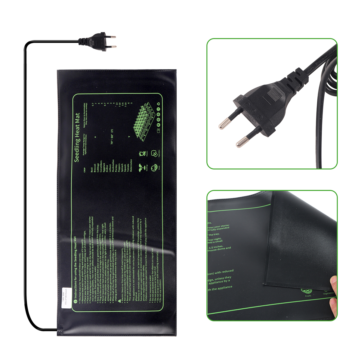 20W Seedling Heating Pad 230V  - огляд і ціна Heat Mat Seedling
