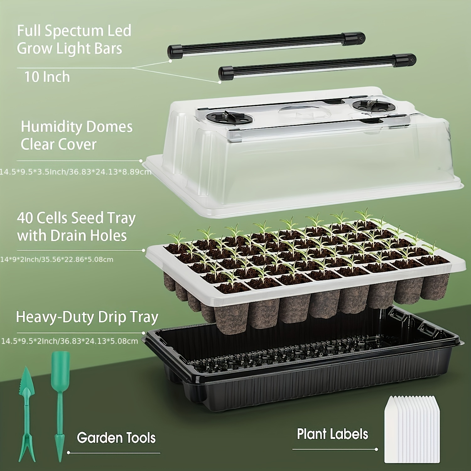 40/Cell Seed Starter Kit with  - огляд і ціна Humidity Dome Kit
