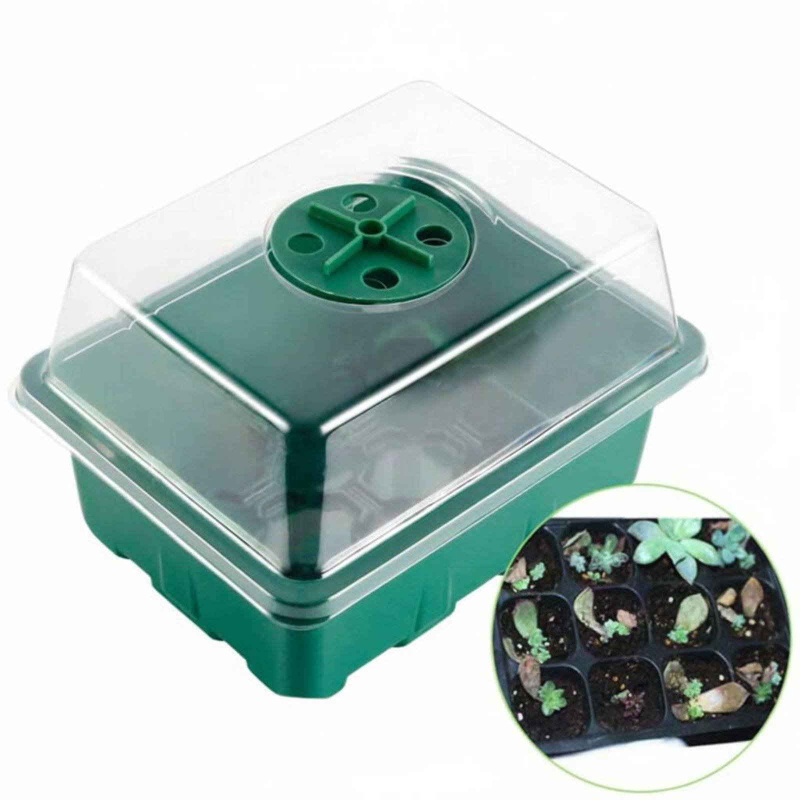 12 Compartment Germination Tra - огляд і ціна Humidity Dome Kit