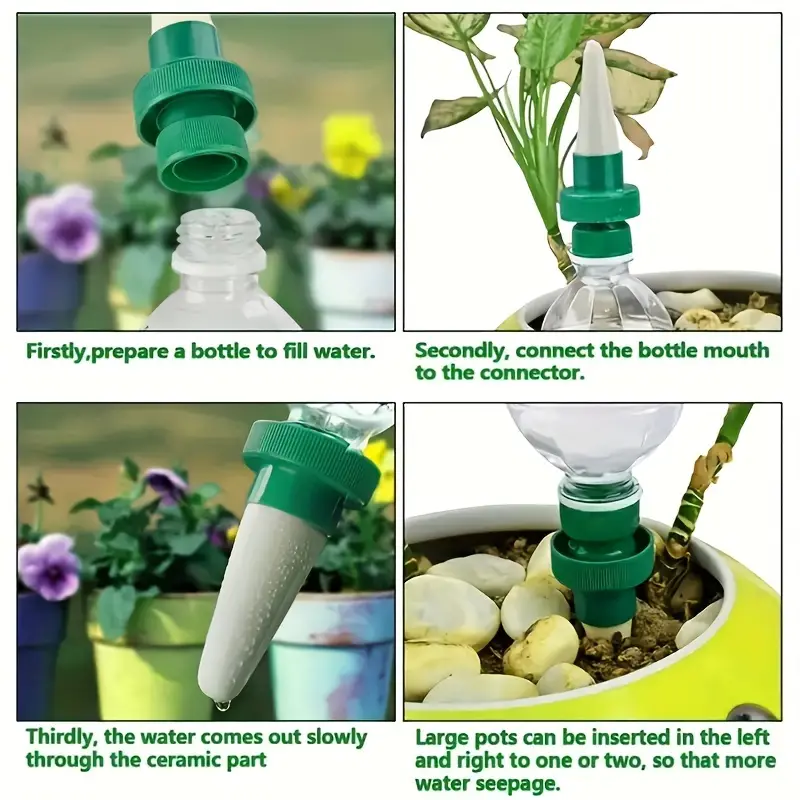 4Pcs Automatic Plant Drip Irri - огляд і ціна Self Watering Insert