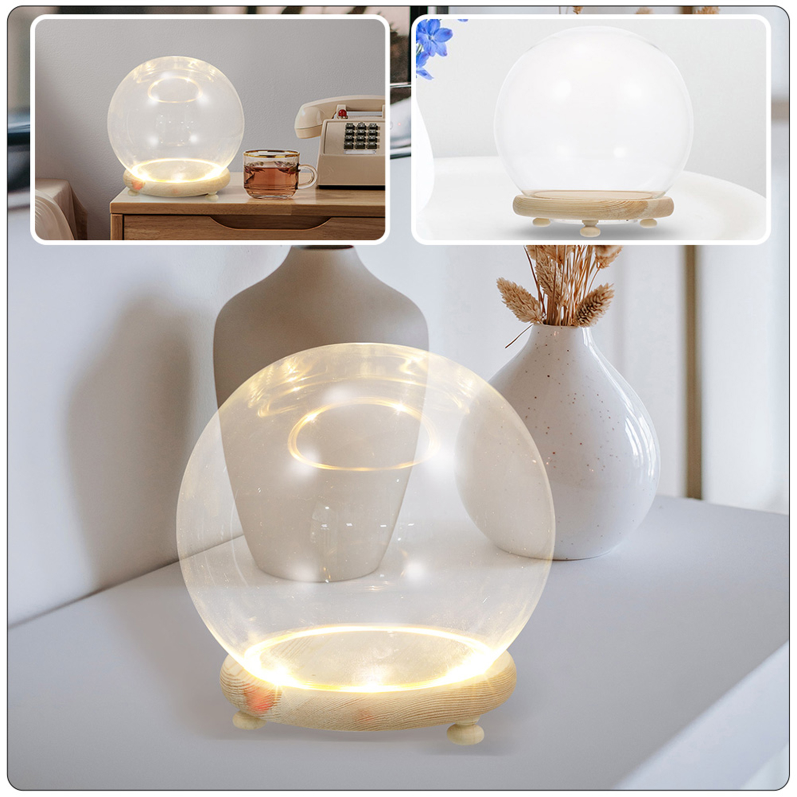 Eternal Flower Glass Cover Cle - огляд і ціна Plastic Dome Clear