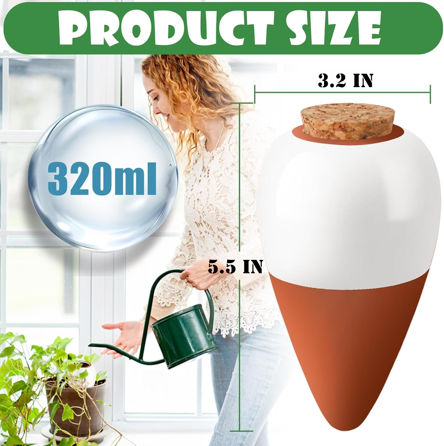 Terracotta Watering Spikes,Sel - огляд і ціна Self Watering Insert