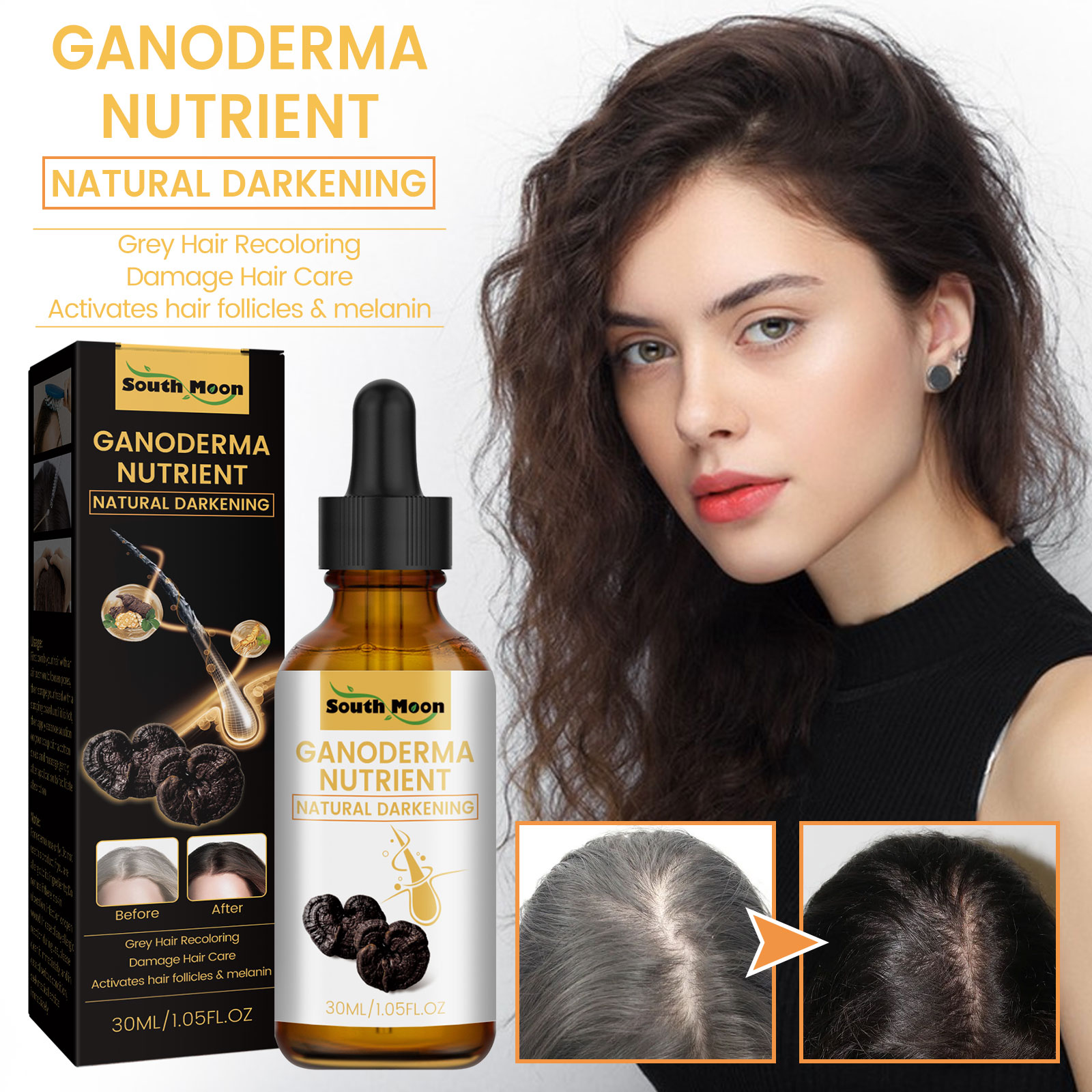 Black Ganoderma Lucidum Hair L - огляд і ціна Root Stimulator Liquid