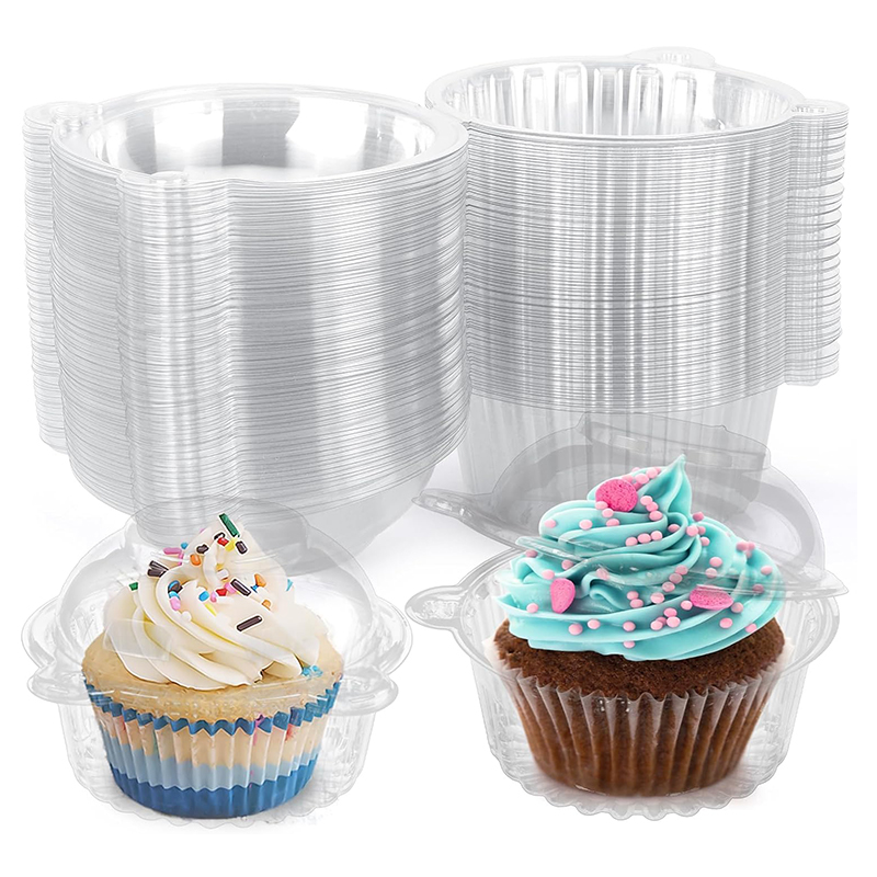 10pcs Cupcake Packaging Boxes  - огляд і ціна Plastic Dome Clear