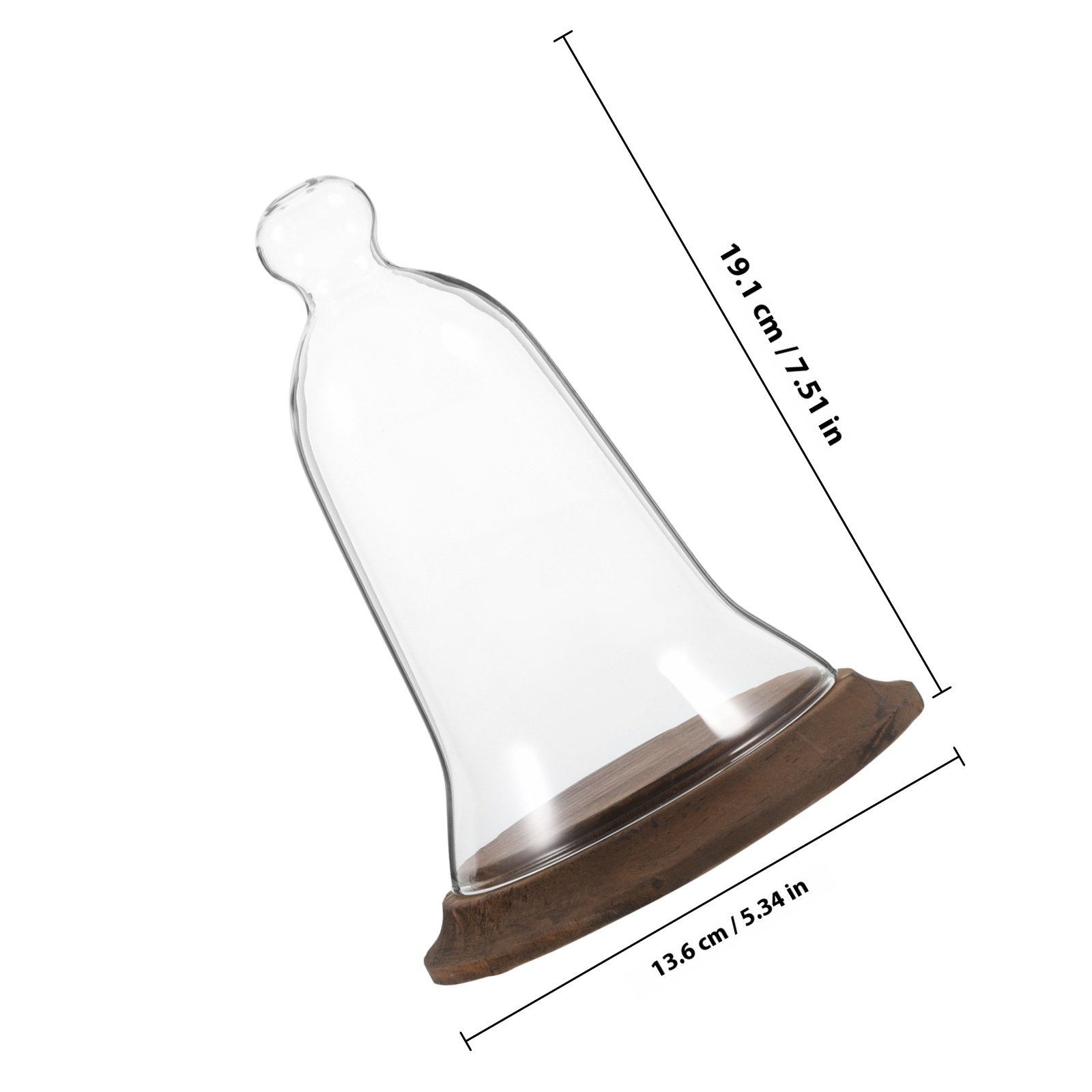 Clear Glass Cloche Dome High B - огляд і ціна Plastic Dome Clear