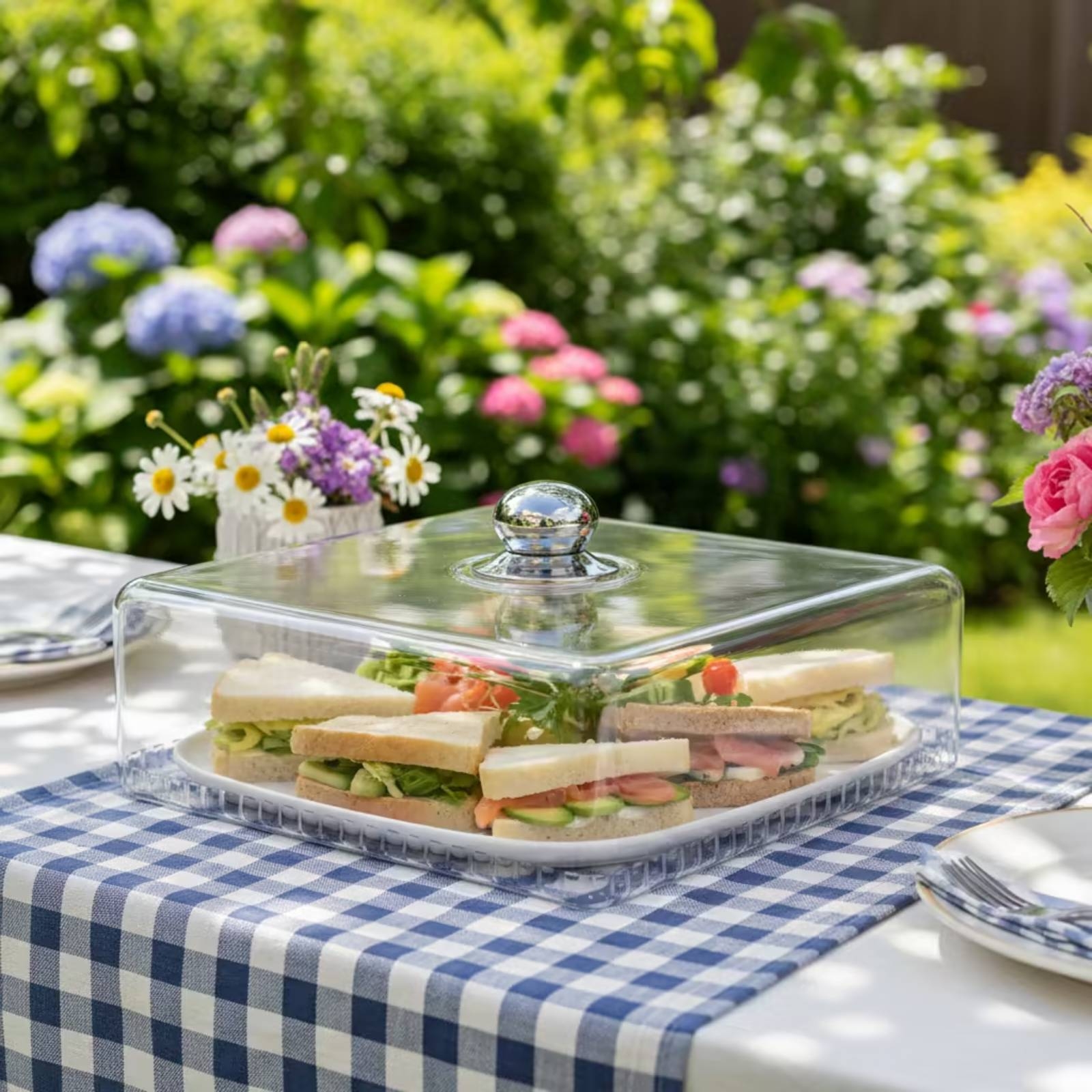 Food Cover with Knob Clear Des - огляд і ціна Plastic Dome Clear