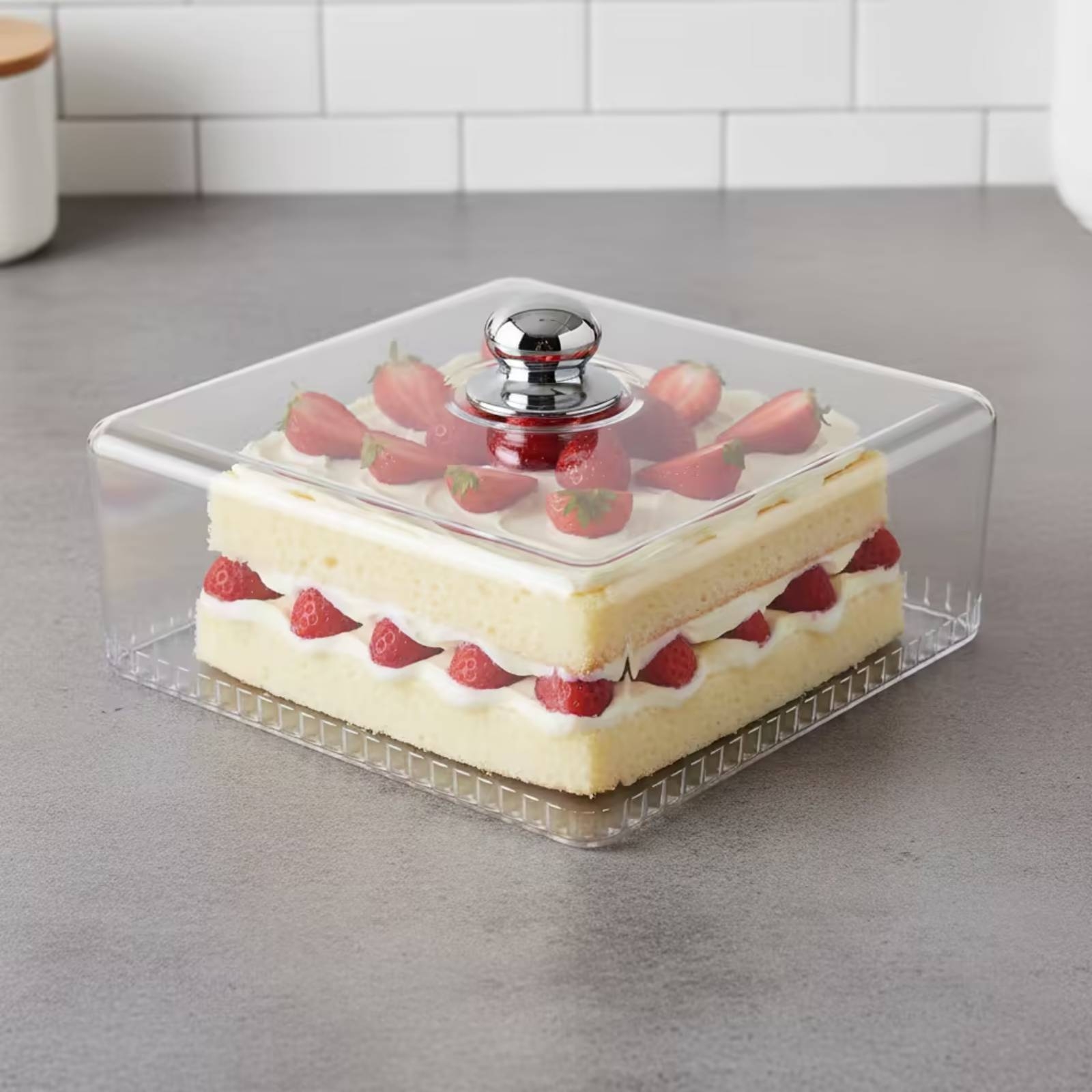 Food Cover with Knob Clear Des - огляд і ціна Plastic Dome Clear
