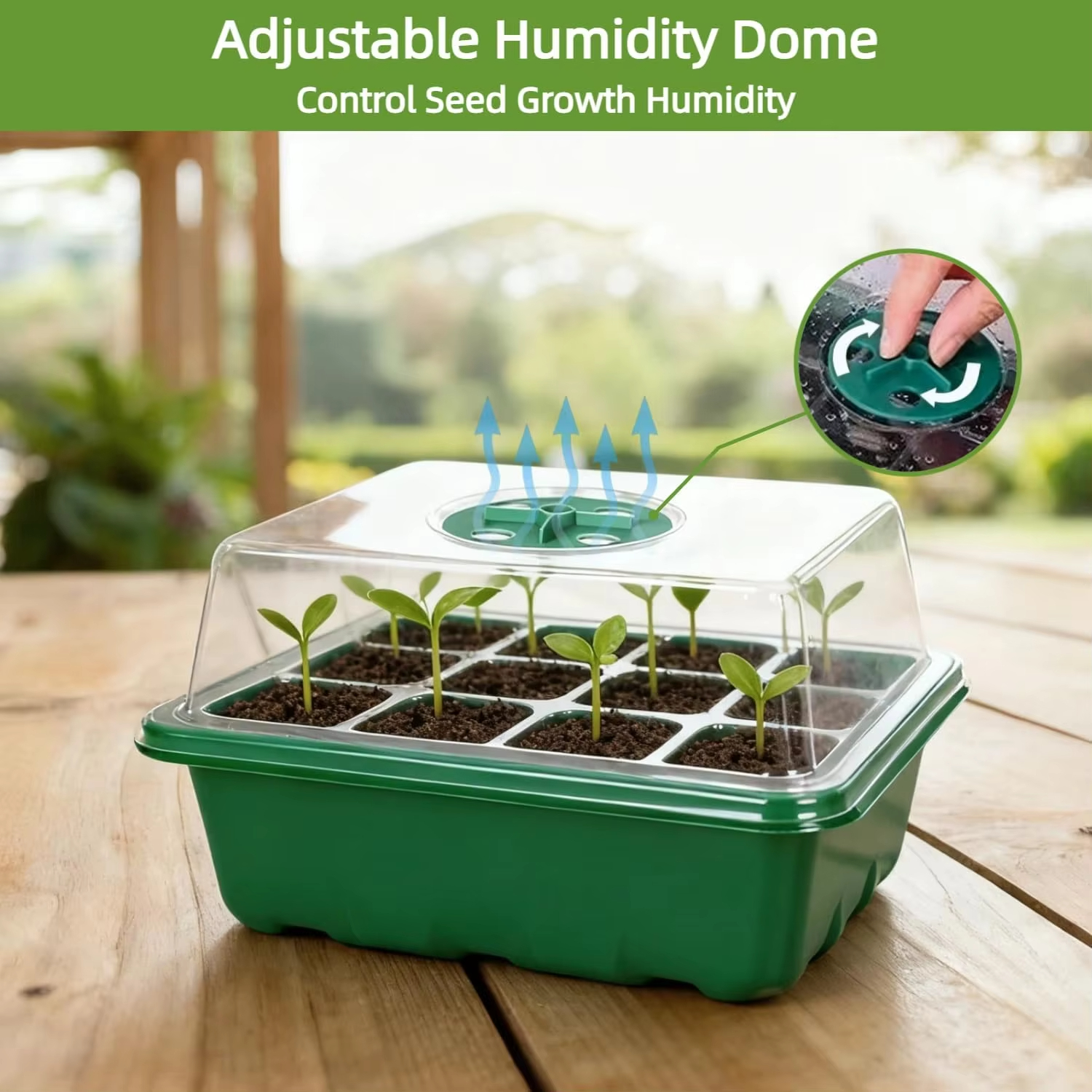 3Pcs Seed Starter Tray Mini Gr - огляд і ціна Humidity Dome Kit