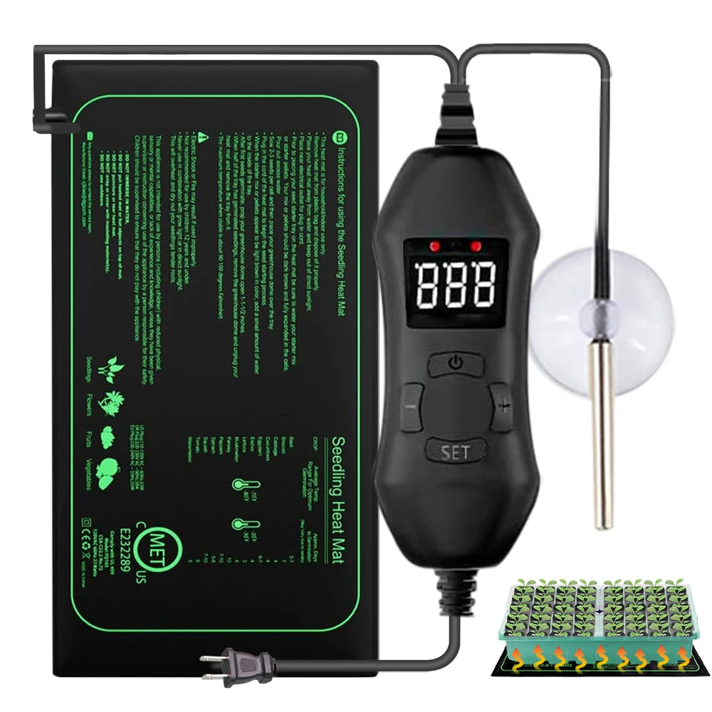 50W EU-US/UK/AU Adjustable The - огляд і ціна Heat Mat Seedling