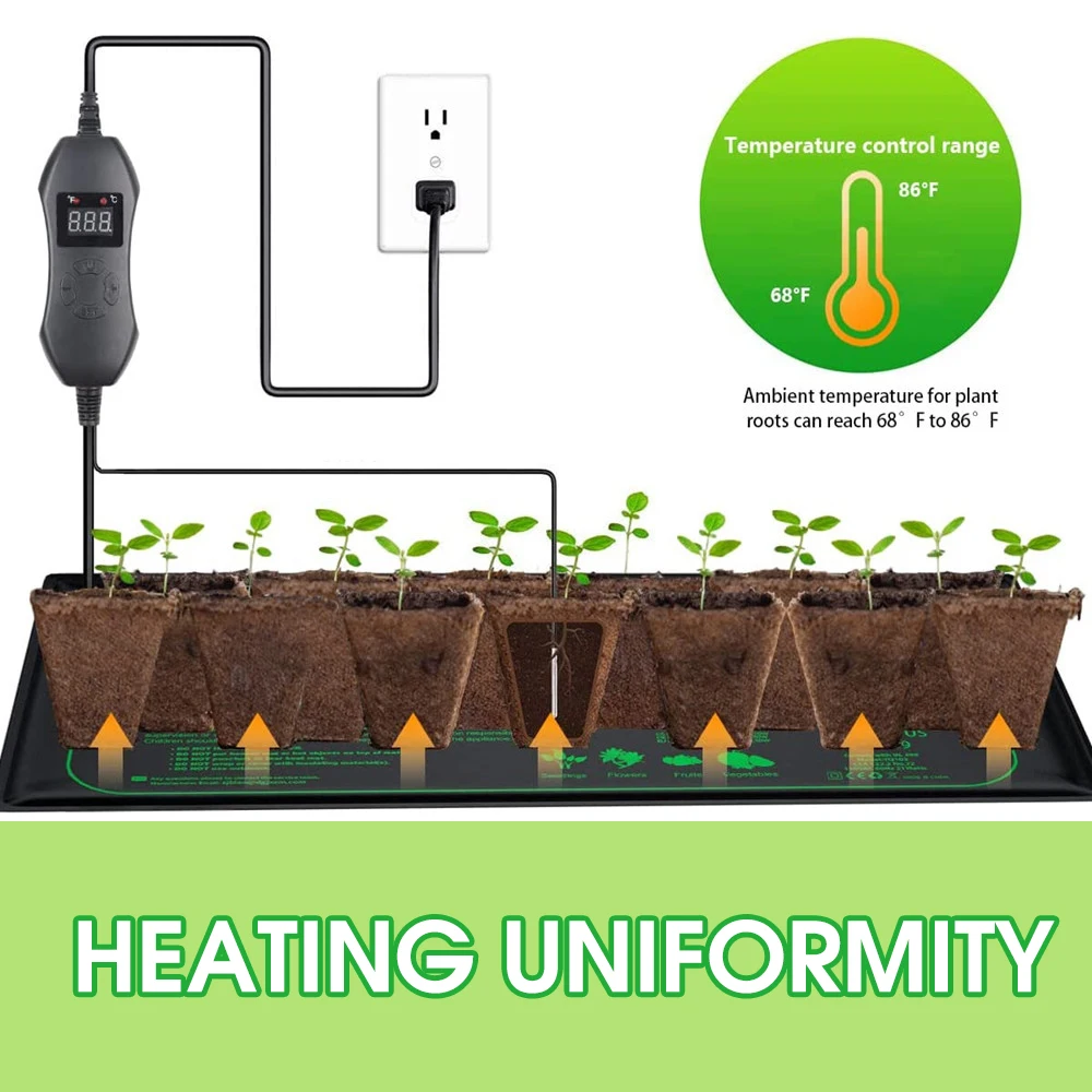 50W EU-US/UK/AU Adjustable The - огляд і ціна Heat Mat Seedling